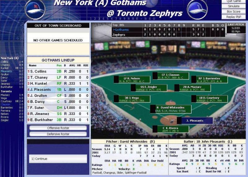Скриншот из игры Season Ticket Baseball 2003 под номером 18