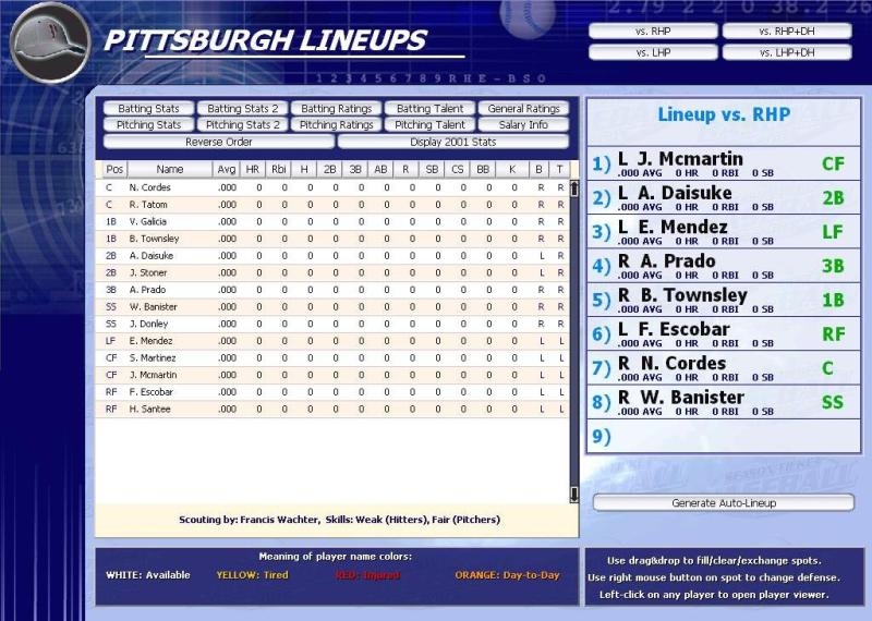 Скриншот из игры Season Ticket Baseball 2003 под номером 9