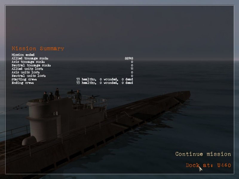 Скриншот из игры Seawolves: Submarines on Hunt под номером 6