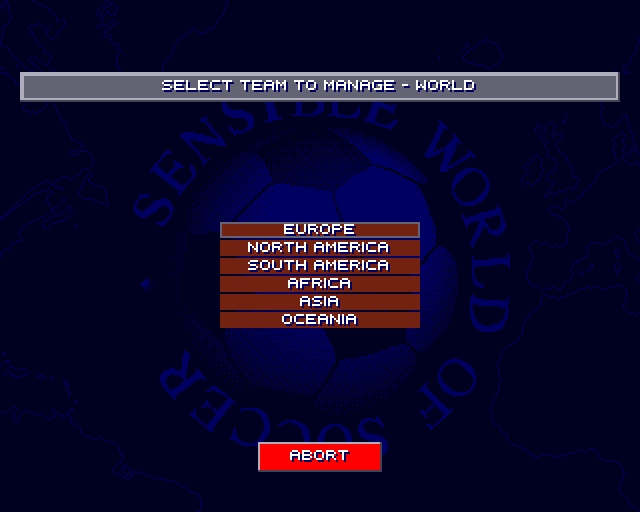 Скриншот из игры Sensible World of Soccer 96/97 под номером 4