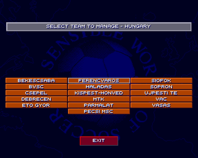 Скриншот из игры Sensible World of Soccer 96/97 под номером 5