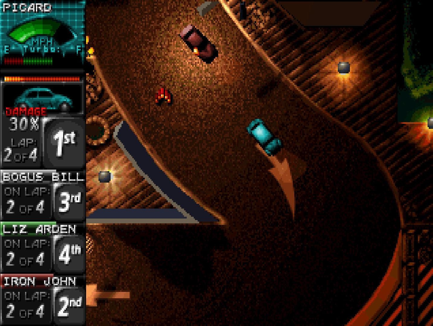 Скриншот из игры Death Rally под номером 10