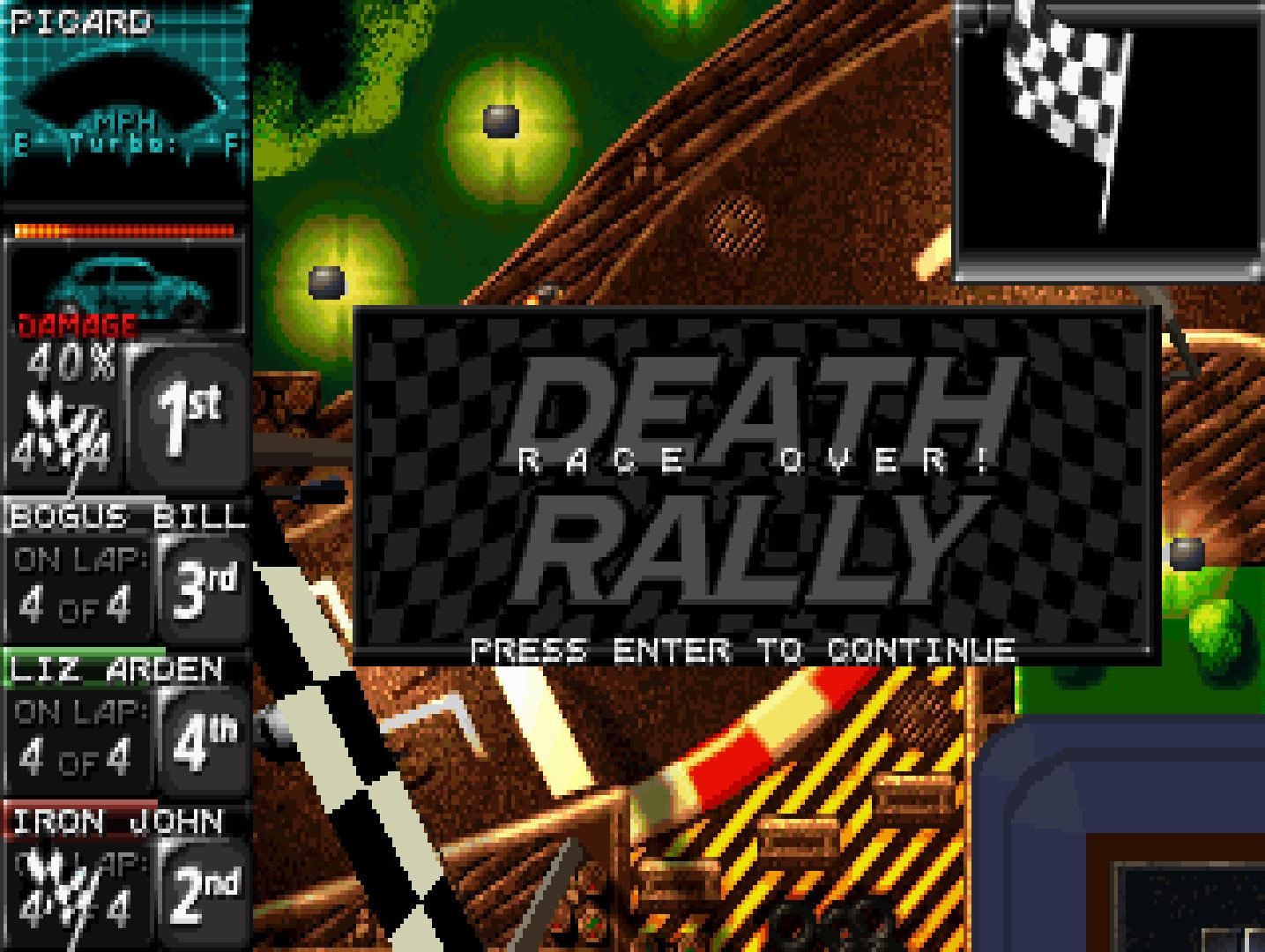 Скриншот из игры Death Rally под номером 11