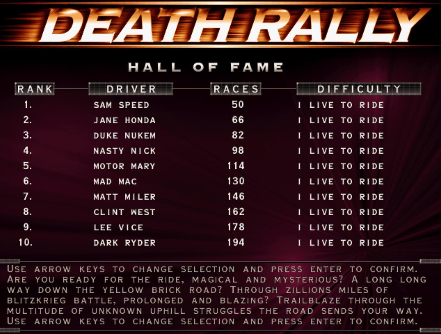 Скриншот из игры Death Rally под номером 15