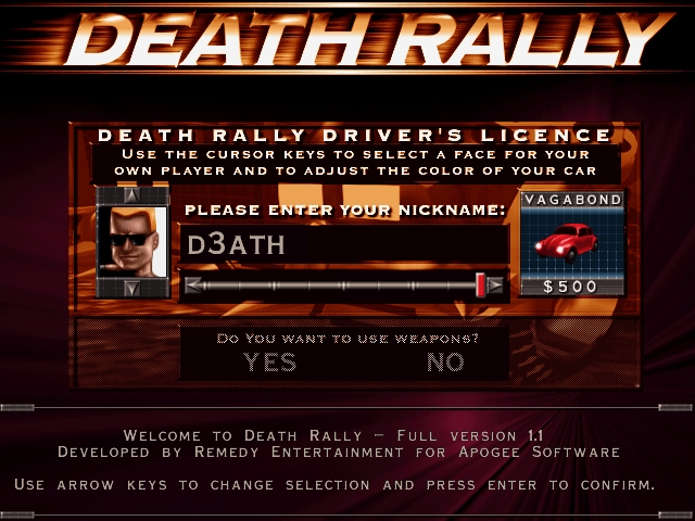 Скриншот из игры Death Rally под номером 29