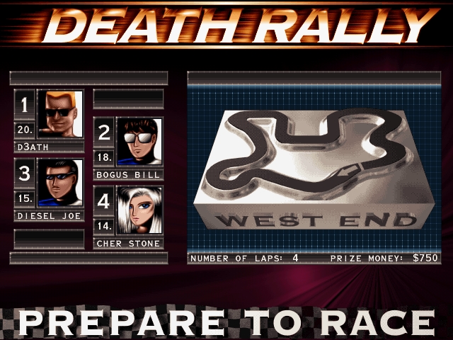 Скриншот из игры Death Rally под номером 31