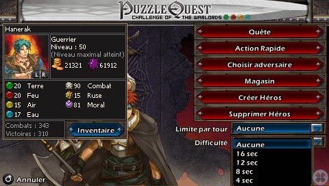 Скриншот из игры Puzzle Quest: Challenge of the Warlords под номером 1
