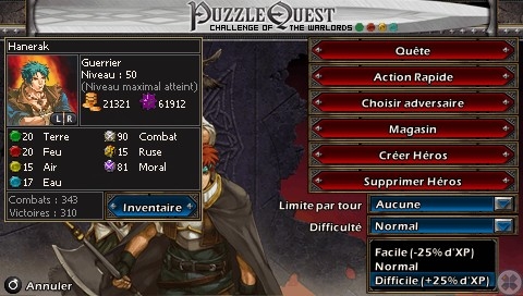 Скриншот из игры Puzzle Quest: Challenge of the Warlords под номером 2