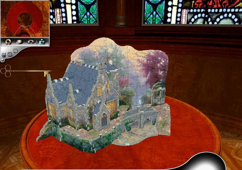Скриншот из игры Puzz-3D: Thomas Kinkade