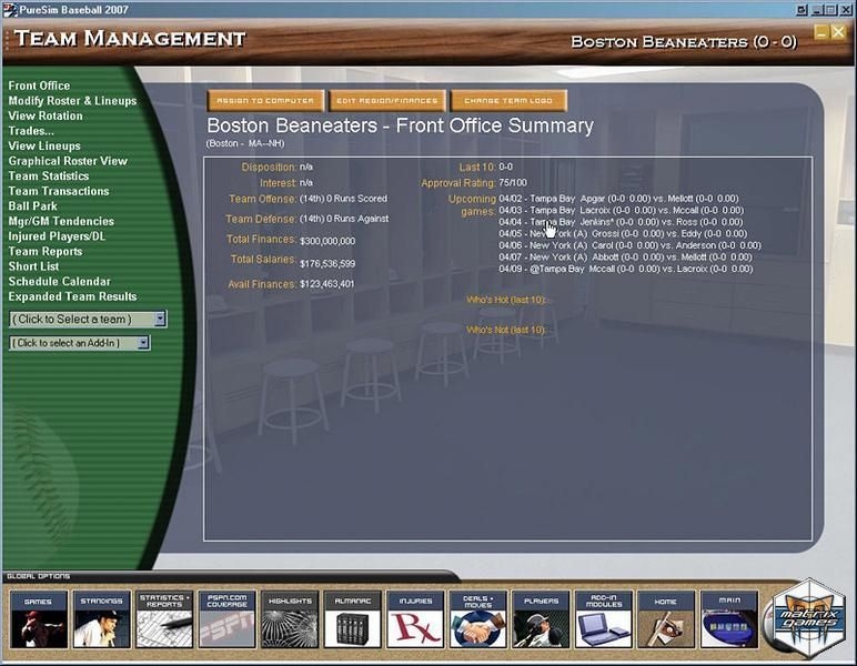 Скриншот из игры PureSim Baseball 2007 под номером 5