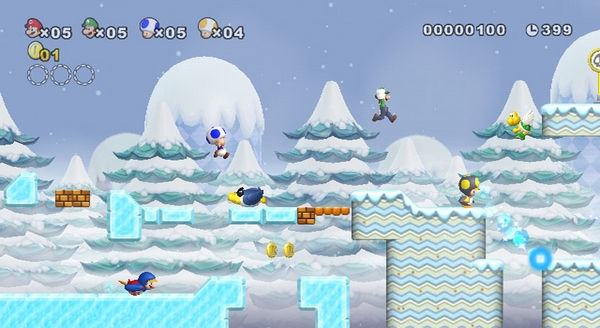 Скриншот из игры New Super Mario Bros. Wii под номером 1