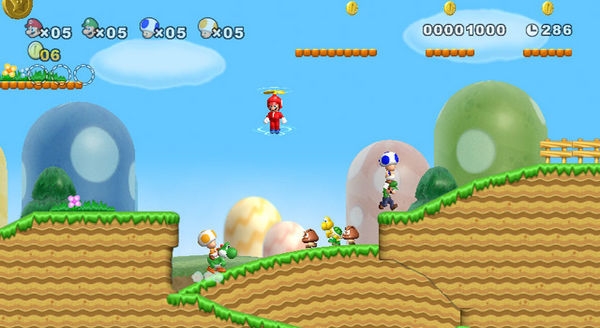 Скриншот из игры New Super Mario Bros. Wii под номером 10
