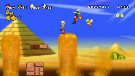 Скриншот из игры New Super Mario Bros. Wii под номером 13