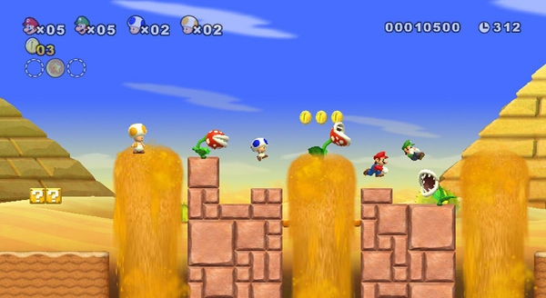 Скриншот из игры New Super Mario Bros. Wii под номером 4