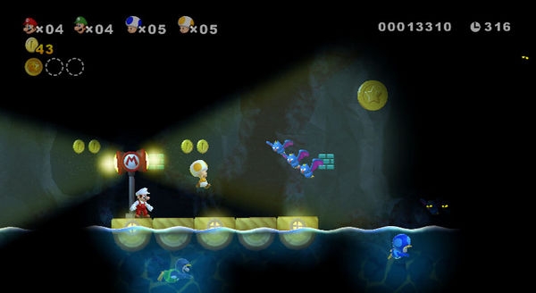 Скриншот из игры New Super Mario Bros. Wii под номером 6