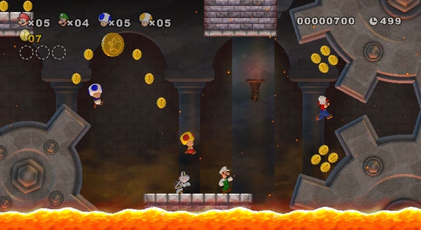 Скриншот из игры New Super Mario Bros. Wii под номером 9