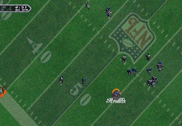 Скриншот из игры NFL Quarterback Club 
