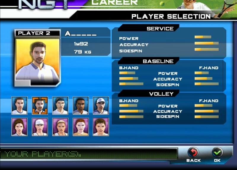 Скриншот из игры NGT: Next Generation Tennis под номером 6