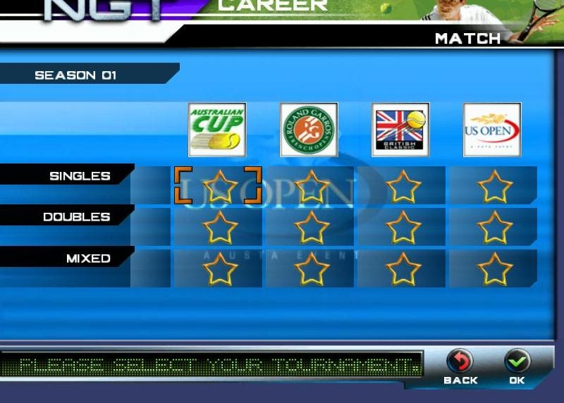 Скриншот из игры NGT: Next Generation Tennis под номером 7
