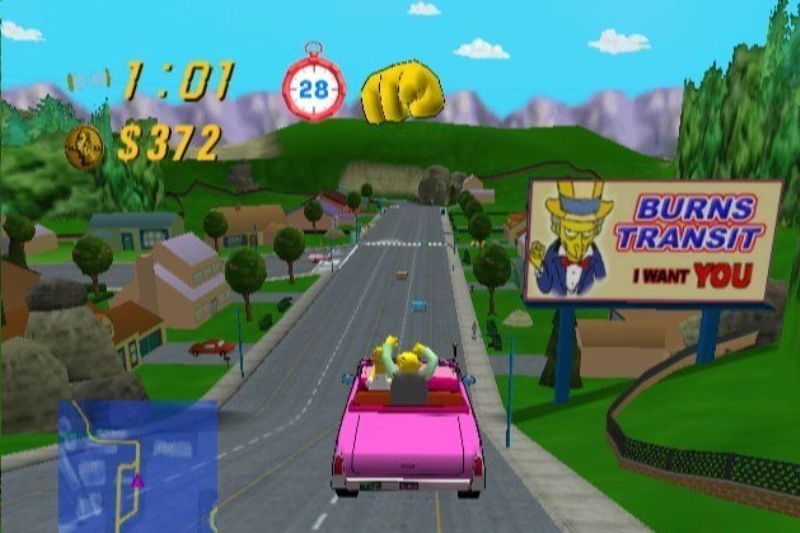 Скриншот из игры Simpsons: Road Rage, The под номером 11