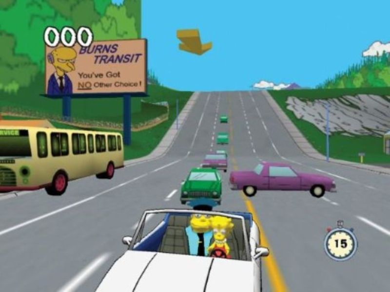 Скриншот из игры Simpsons: Road Rage, The под номером 17