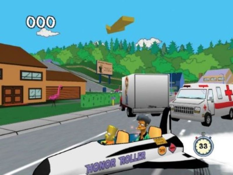 Скриншот из игры Simpsons: Road Rage, The под номером 19