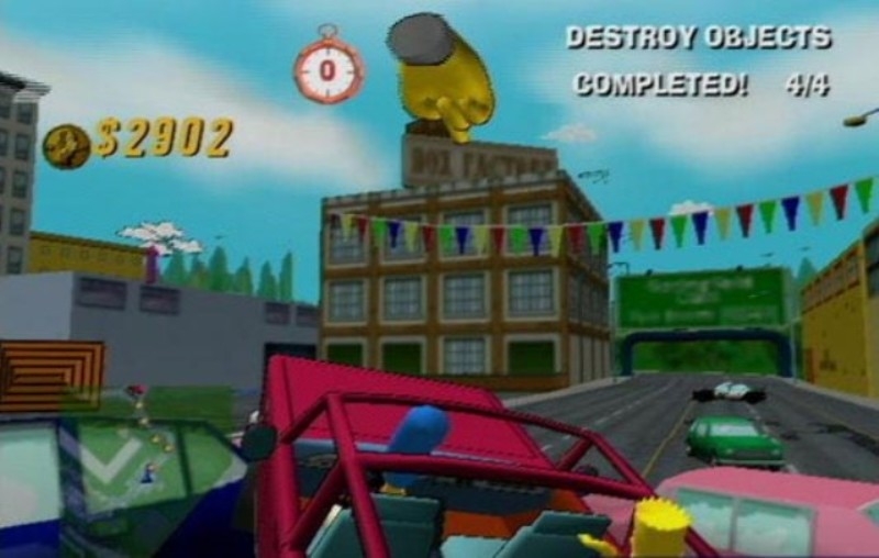 Скриншот из игры Simpsons: Road Rage, The под номером 26