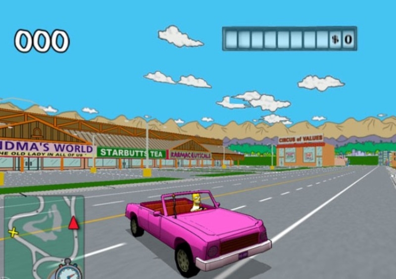 Скриншот из игры Simpsons: Road Rage, The под номером 29