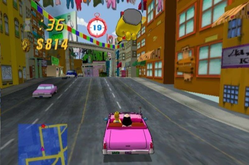 Скриншот из игры Simpsons: Road Rage, The под номером 4