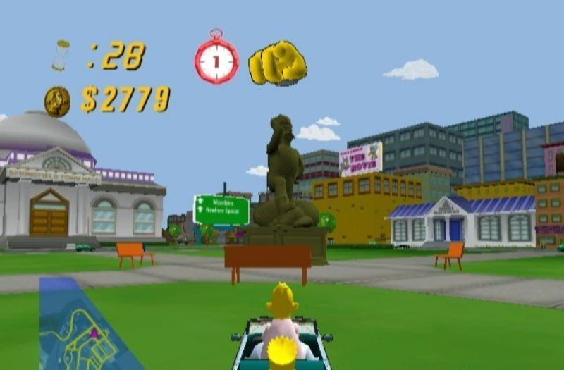 Скриншот из игры Simpsons: Road Rage, The под номером 6