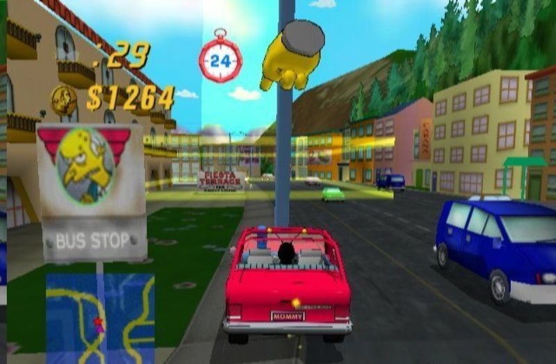 Скриншот из игры Simpsons: Road Rage, The под номером 85