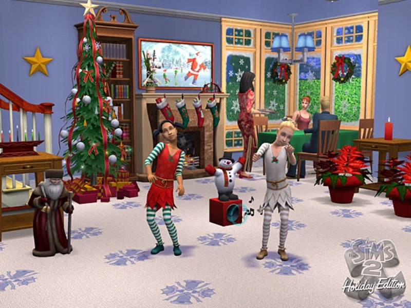 Happy holidays 2. Симс 2 Хэппи Холидей. The SIMS 2: Happy Holiday stuff. Симс новый год. Симс 3 новый год.