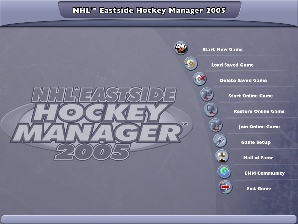 Nhl настройки. NHL Eastside Hockey Manager 2005. NHL Eastside Hockey Manager 2007. НХЛ 2005 игра. Eastside Hockey Manager NHL Rinks.