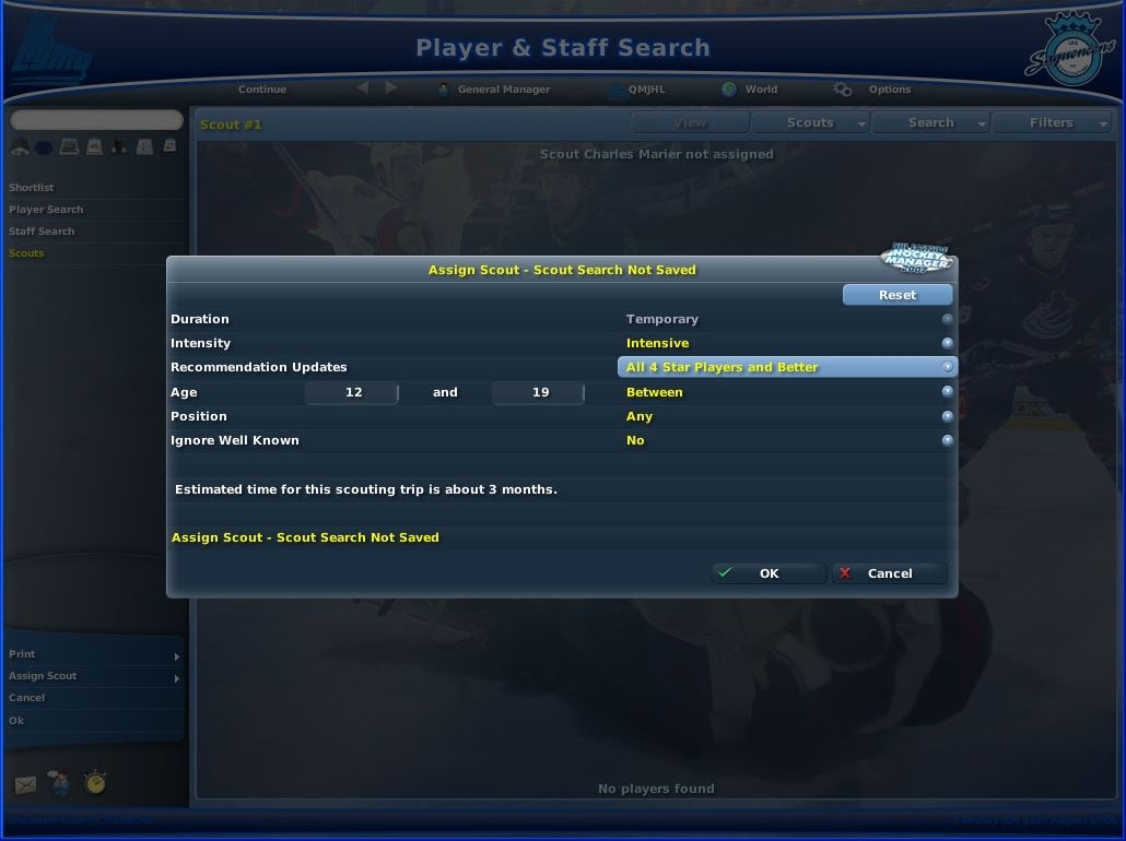 Скриншот из игры NHL Eastside Hockey Manager 2007 под номером 11