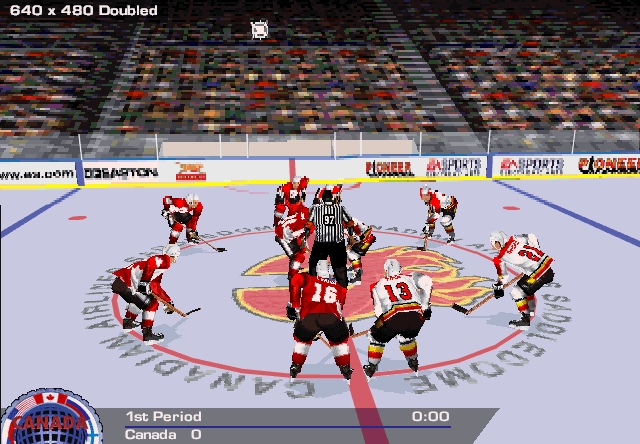 Скриншот из игры NHL Hockey 