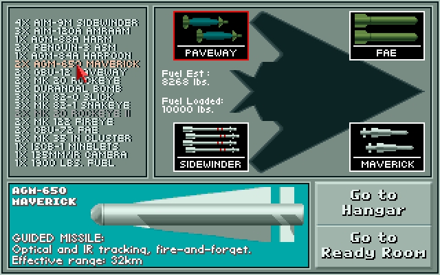 Скриншот из игры Night Hawk F-117A Stealth Fighter 2.0 под номером 6