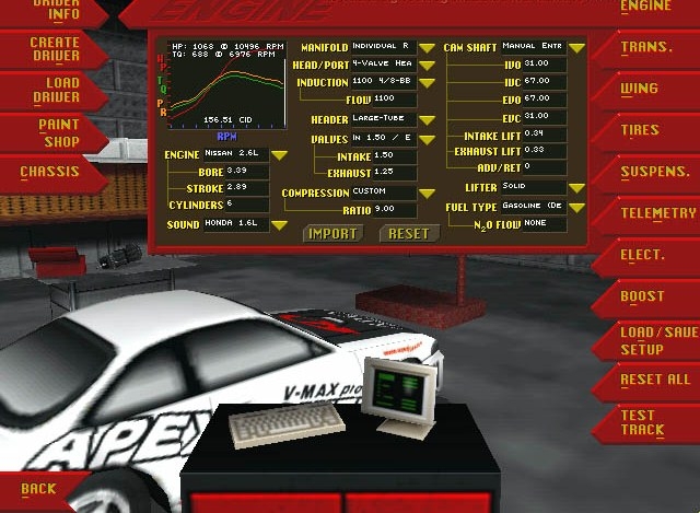 Скриншот из игры NIRA Intense Import Drag Racing под номером 39
