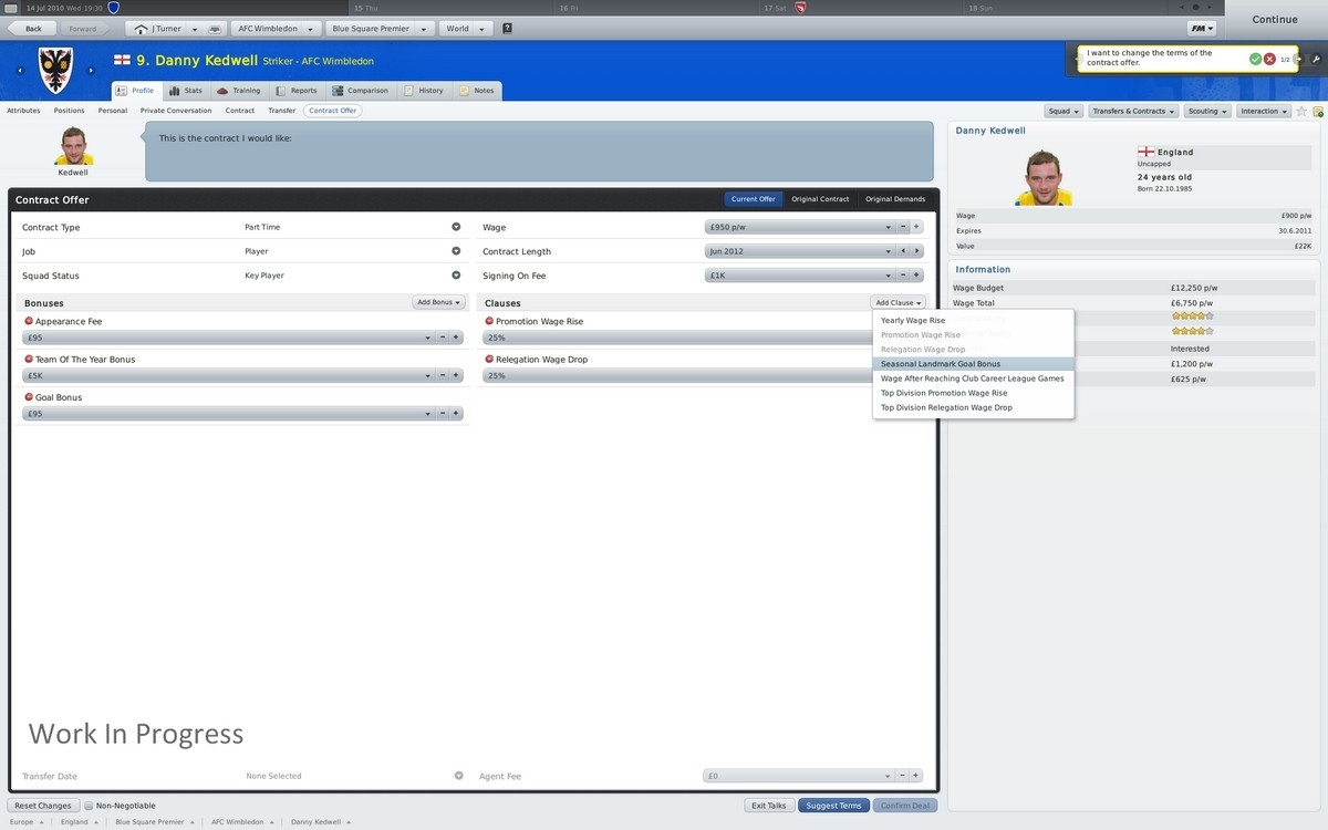 Скриншот из игры Football Manager 2011 под номером 34