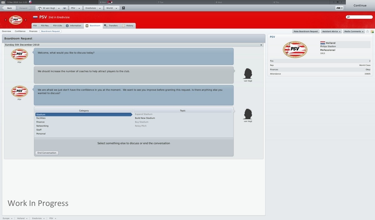 Скриншот из игры Football Manager 2011 под номером 38