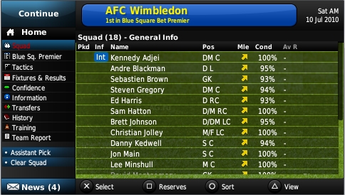 Скриншот из игры Football Manager 2011 под номером 49