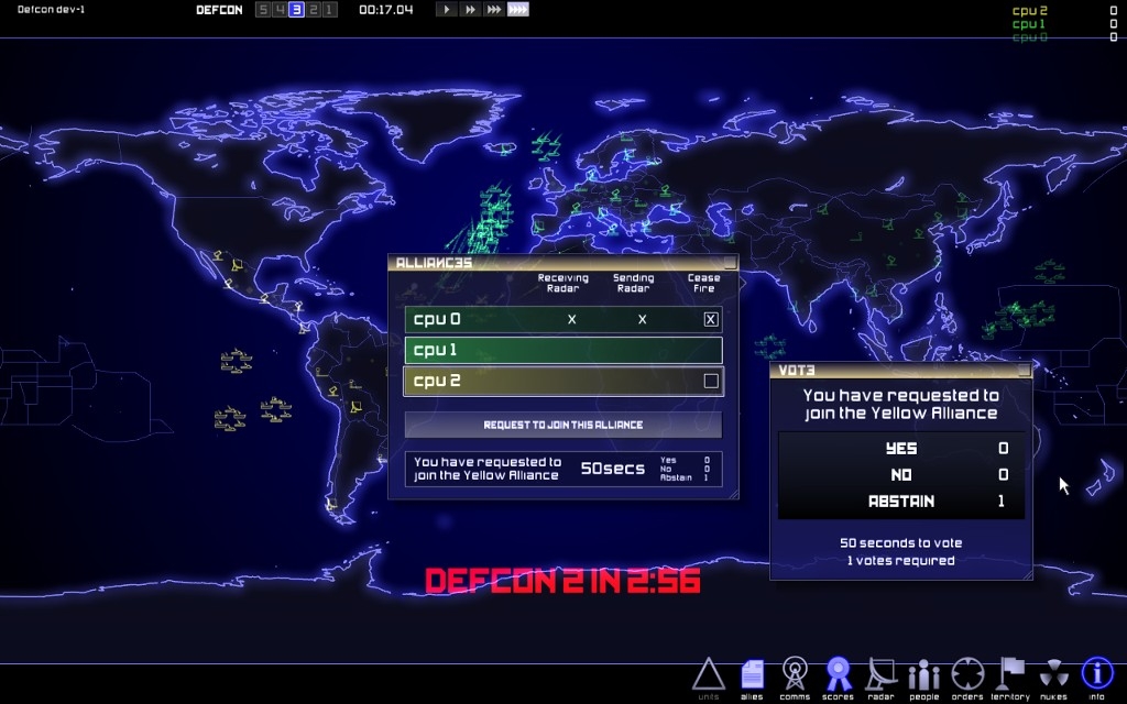 Скриншот из игры Defcon под номером 14