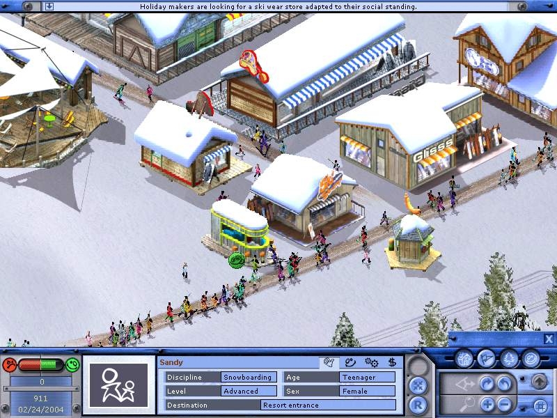 Скриншот из игры Ski Park Manager 2003 под номером 2
