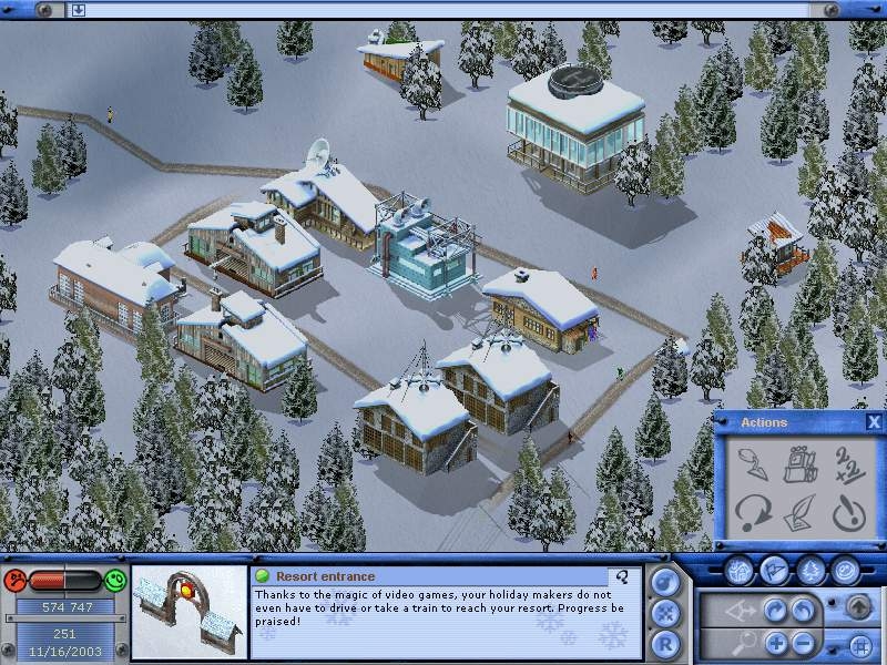 Скриншот из игры Ski Park Manager 2003 под номером 6