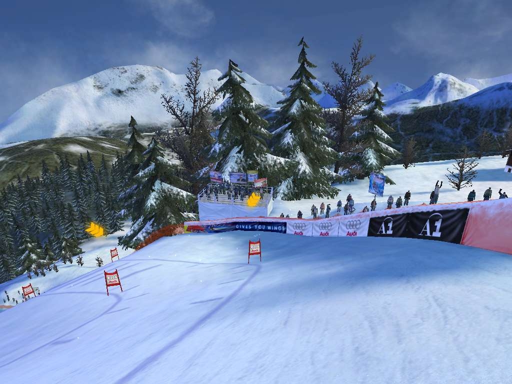 На русском языке ski. Ski_Racing_2005_featuring_Hermann_Maier. Ski Racing 2005. Игра лыжник. Игра про горные лыжи.