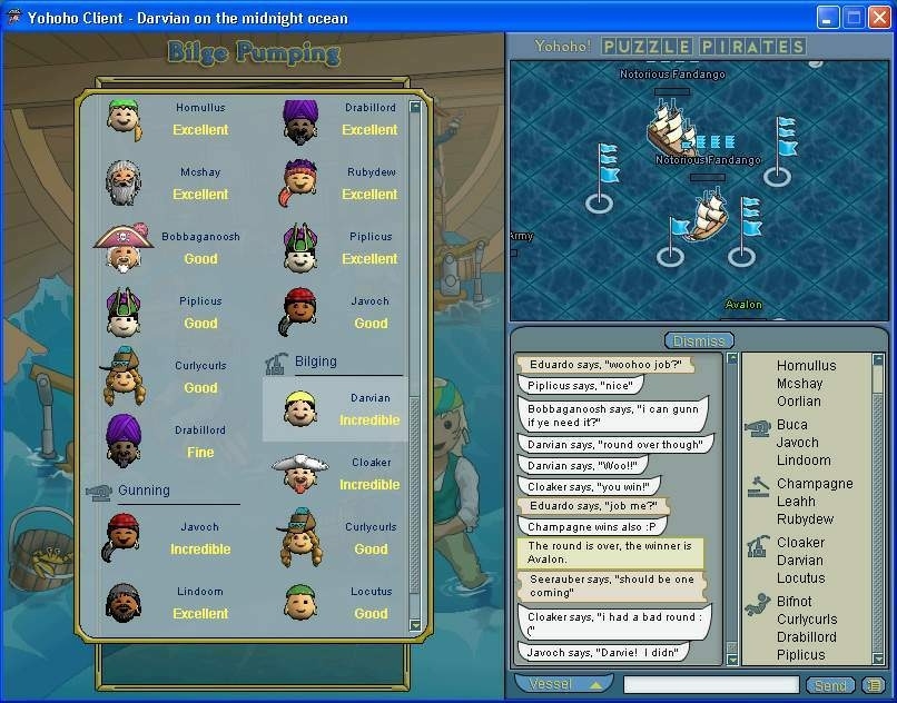 Скриншот из игры Yohoho! Puzzle Pirates под номером 5