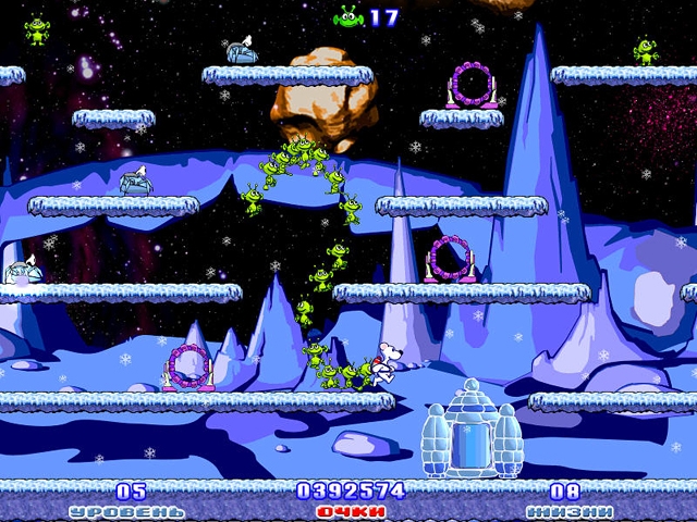 Скриншот из игры Snowy: Space Trip под номером 1