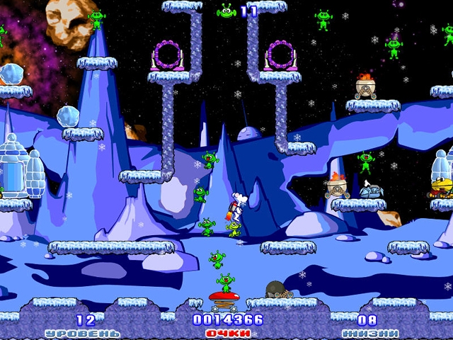 Скриншот из игры Snowy: Space Trip под номером 3