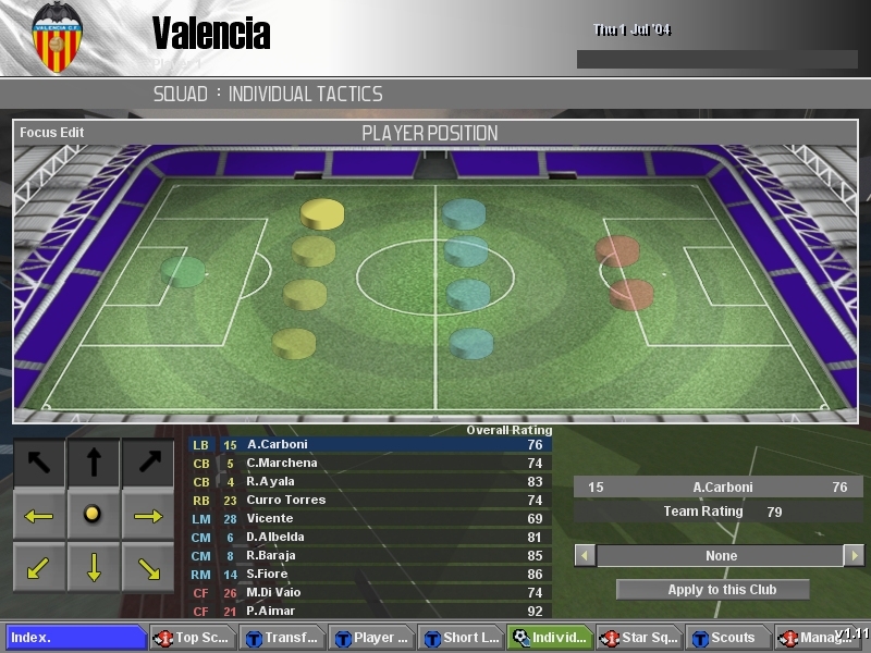 Скриншот из игры Professional Manager 2005 под номером 2