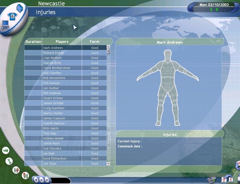 Скриншот из игры Pro Rugby Manager 2004 под номером 21