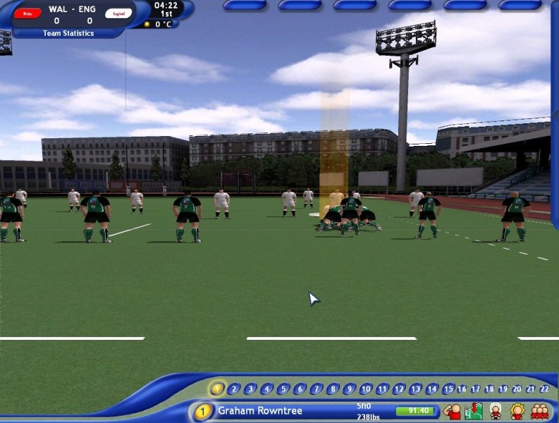 Скриншот из игры Pro Rugby Manager 2004 под номером 22